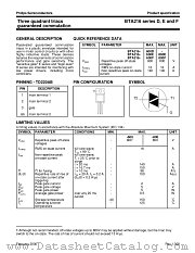 BTA216SERIESD datasheet pdf Philips