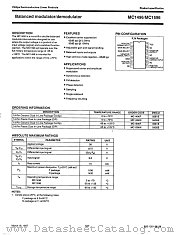 MC1596F datasheet pdf Philips