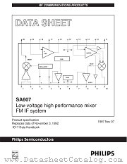 SA607N datasheet pdf Philips