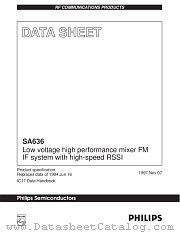 SA636D datasheet pdf Philips