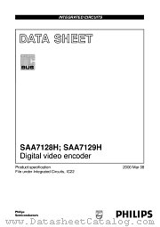 SAA7128H_00 datasheet pdf Philips