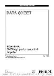 TDA1514A_N7 datasheet pdf Philips