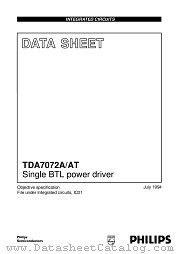 TDA7072A_N1 datasheet pdf Philips