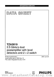 TZA3019AVH datasheet pdf Philips