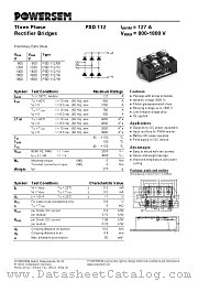 PSD112_12 datasheet pdf POWERSEM