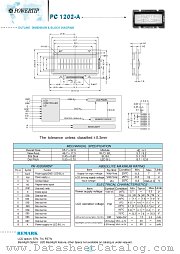 PC1202-A datasheet pdf Powertip Technology