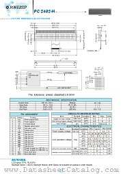 PC2402-H datasheet pdf Powertip Technology