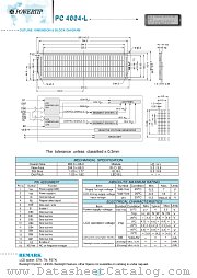 PC4004-L datasheet pdf Powertip Technology