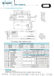 PG12856-A datasheet pdf Powertip Technology