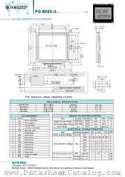 PG8080-A datasheet pdf Powertip Technology