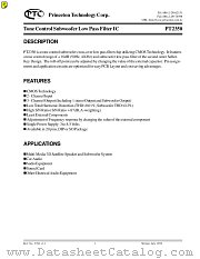 PT2350-S datasheet pdf Princeton Technology Corporation