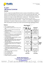 PL-2351 datasheet pdf Prolific