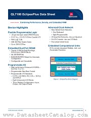 QL7100-4PT208M datasheet pdf QuickLogic