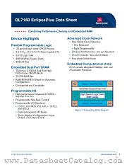 QL7160-5PS484C datasheet pdf QuickLogic