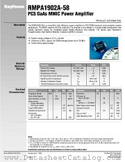 RMPA1902A-58 datasheet pdf Raytheon