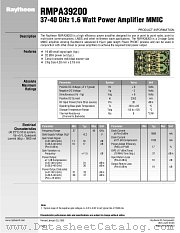 RMPA39200 datasheet pdf Raytheon