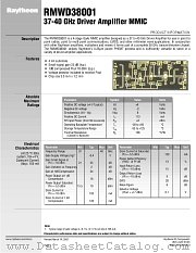 RMWD38001 datasheet pdf Raytheon