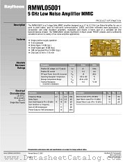 RMWL05001 datasheet pdf Raytheon