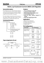RT9169-35CV datasheet pdf RichTek