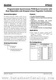 RT9222CS datasheet pdf RichTek