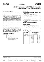 RT9224CCS datasheet pdf RichTek