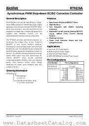 RT9226ACS datasheet pdf RichTek