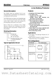 RT9543ACE datasheet pdf RichTek