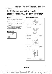 DTC115TKA datasheet pdf ROHM