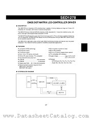SED1278F datasheet pdf S-MOS Systems