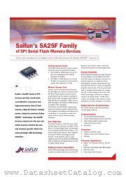 SA25F040 datasheet pdf Saifun Semiconductors