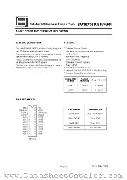 SM16706SP datasheet pdf SamHop Microelectronics Corp.