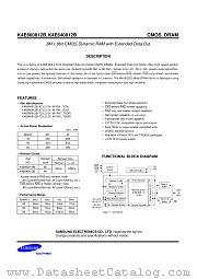 K4E660812B-TCL-6 datasheet pdf Samsung Electronic