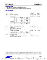K6R4004C1D-JC(I)10 datasheet pdf Samsung Electronic