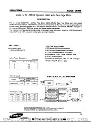 KM44C256D-8 datasheet pdf Samsung Electronic