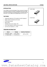 S1T8603X01-S0B0 datasheet pdf Samsung Electronic