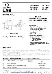 LM117H-BSS2 datasheet pdf SemeLAB