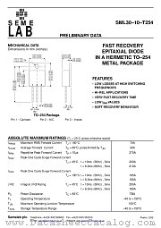 SML30-10A-T254 datasheet pdf SemeLAB