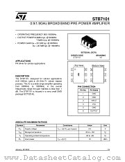 101 datasheet pdf SGS Thomson Microelectronics