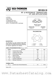 1224-10 datasheet pdf SGS Thomson Microelectronics