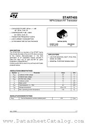 405 datasheet pdf SGS Thomson Microelectronics