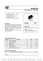 420 datasheet pdf SGS Thomson Microelectronics