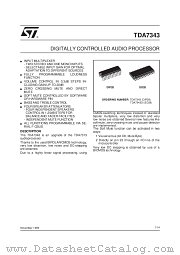 7343 datasheet pdf SGS Thomson Microelectronics