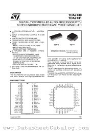 7431 datasheet pdf SGS Thomson Microelectronics
