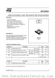 BYV255V-200 datasheet pdf SGS Thomson Microelectronics