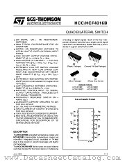 HCC4016BF datasheet pdf SGS Thomson Microelectronics