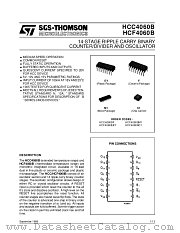 HCC4060BF datasheet pdf SGS Thomson Microelectronics