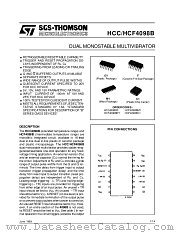 HCC4098BF datasheet pdf SGS Thomson Microelectronics