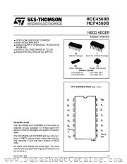 HCC4560BF datasheet pdf SGS Thomson Microelectronics