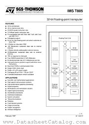IMST805-F25S datasheet pdf SGS Thomson Microelectronics