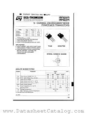 IRF822FI datasheet pdf SGS Thomson Microelectronics